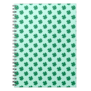St. Patrick's Day Clover Leaves Pattern-54602 Notebook
