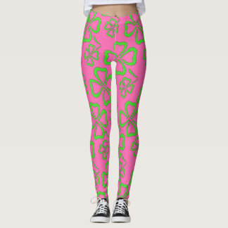 St. Patrick's Day Clover Leggings