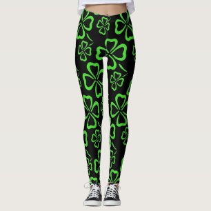 St. Patrick's Day Clover Leggings