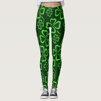 St. Patrick's Day Clover Leggings