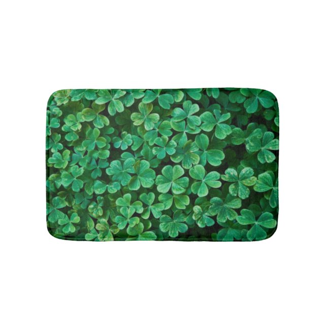 St. Patrick's Day Clover patch Bath Mat (Front)