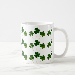 st patricks day clover shamrock coffee mug