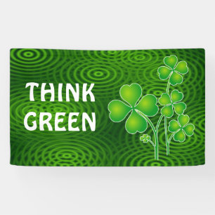 St. Patrick's Day Clover / Shamrocks + your ideas Banner
