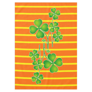 St. Patrick's Day Clover / Shamrocks + your ideas Tablecloth