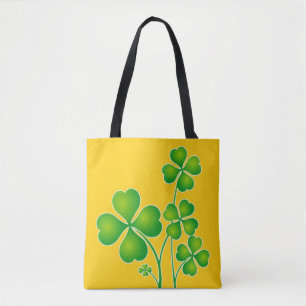St. Patrick's Day Clover / Shamrocks + your ideas Tote Bag