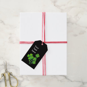 St. Patrick's Day Clover + your ideas Gift Tags