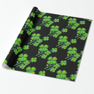 St. Patrick's Day Clover + your ideas Wrapping Paper