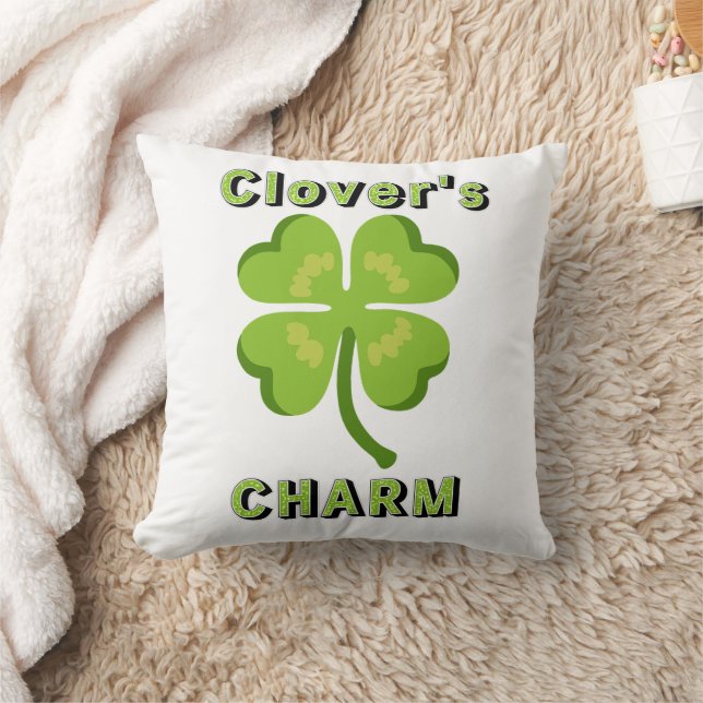 St. Patrick's Day Clover's Charm Cushion (Blanket)