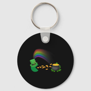 St Patricks Day Clovers Fun Boys Girls Kids   Key Ring