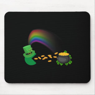 St Patricks Day Clovers Fun Boys Girls Kids   Mouse Pad