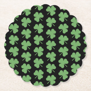 St. Patrick's Day Clovers Paper Coasters