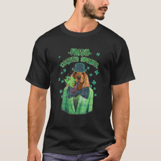 St. Patrick's Day Cocker Spaniel Dog Shamrock Clov T-Shirt