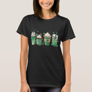 St Patrick's Day Coffee Lover Lucky Latte Irish Sh T-Shirt