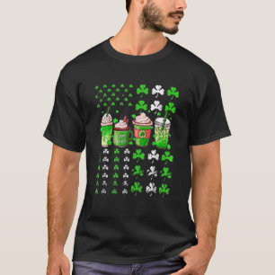 St Patrick's Day Coffee Lover Lucky Latte Irish Sh T-Shirt