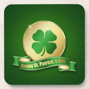St. Patrick's Day Coin Shamrock Coaster