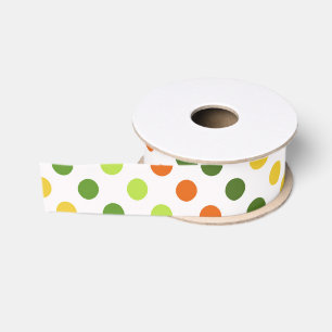 St Patricks Day Colourful Dots Irish Gift Wrap fun Grosgrain Ribbon