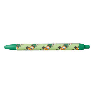 St. Patrick's Day Corgi Leprechaun Dog Puppy Doggy Black Ink Pen
