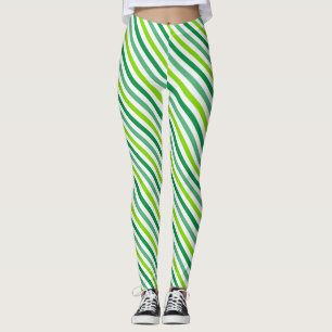 St. Patrick's Day Cross Stripes Pattern-54602 Leggings