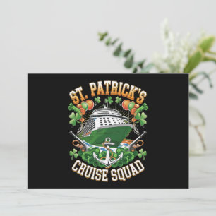 St Patrick's Day Cruise Squad 2025 Family Matching Invitation