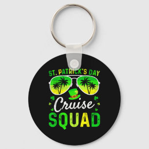 St Patrick's Day Cruise Squad 2025 Funny Family Ma Key Ring