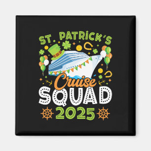 St Patrick's Day Cruise Squad 2025 Funny Family Ma Magnet