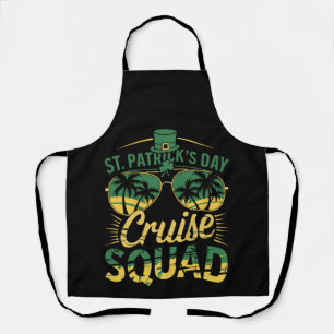 St Patrick's Day Cruise Squad Family Matching Apron