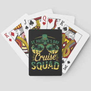 St Patrick's Day Cruise Squad Family Matching Playing Cards