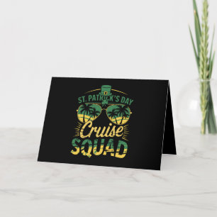 St Patrick's Day Cruise Squad Family Matching Thank You Card