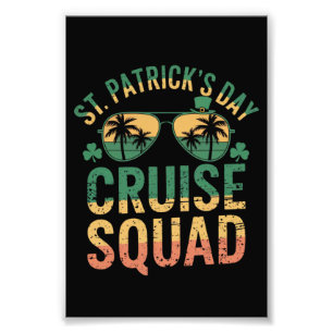 St Patrick's Day Cruise Squad Funny Family Matchin Photo Print