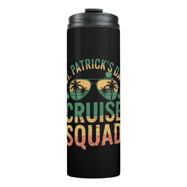 St Patrick's Day Cruise Squad Funny Family Matchin Thermal Tumbler (Front)