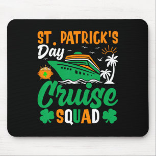 St Patricks Day Cruise Squad Matching Family Trip Mouse Pad