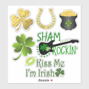 St. Patrick's Day Custom-Cut Vinyl Sticker