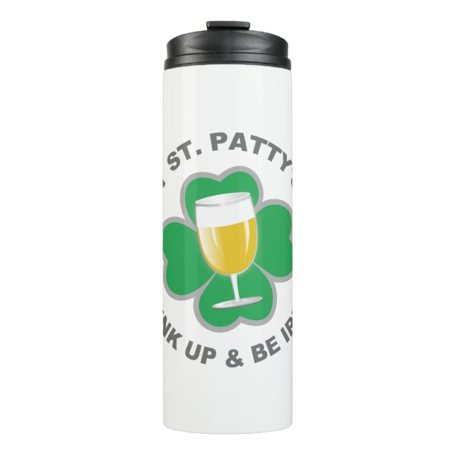 St. Patrick's Day custom name tumbler (Front)