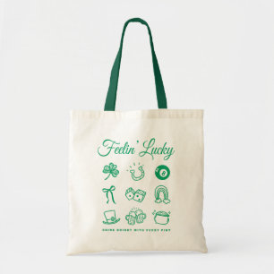 St Patricks Day Cute Doodle Art Lucky Irish Tote Bag