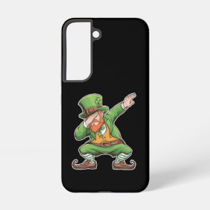 St Patricks Day Dab Dabbing Leprechaun In Green Samsung Galaxy Case