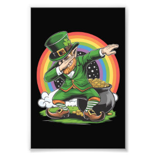 St Patricks Day Dabbing Leprechaun Dab Dance Photo Print