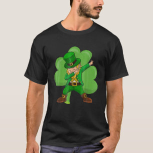 St Patricks Day Dabbing Leprechaun Irish Dab Shamr T-Shirt