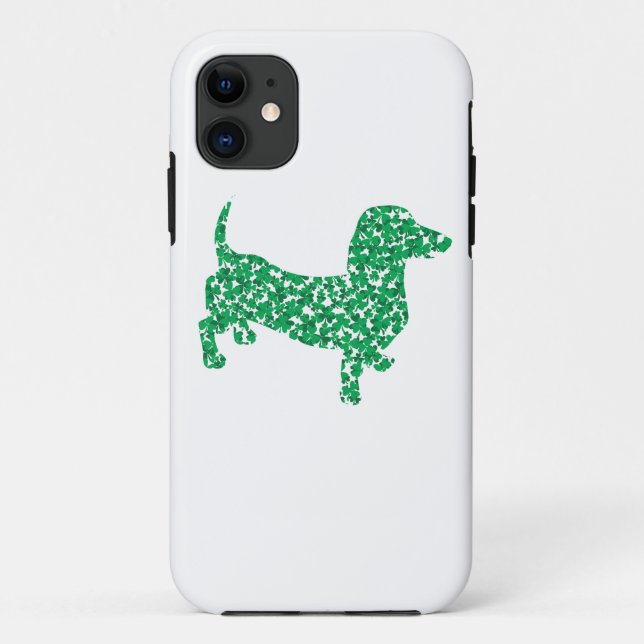 St. Patrick's Day Dachshund Case-Mate iPhone Case (Back)