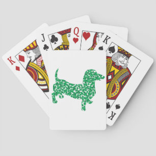 St. Patrick's Day Dachshund Playing Cards