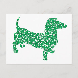 St. Patrick's Day Dachshund Postcard