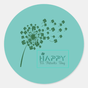 St. Patrick's Day Design Classic Round Sticker