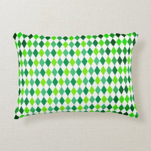 St. Patrick's Day Diamond Shape Pattern-54603 Decorative Cushion