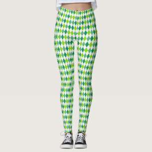 St. Patrick's Day Diamond Shape Pattern-54603 Leggings