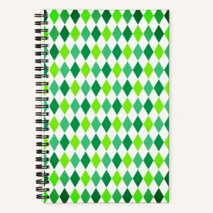 St. Patrick's Day Diamond Shape Pattern-54603 Notebook