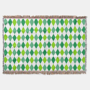 St. Patrick's Day Diamond Shape Pattern-54603 Throw Blanket