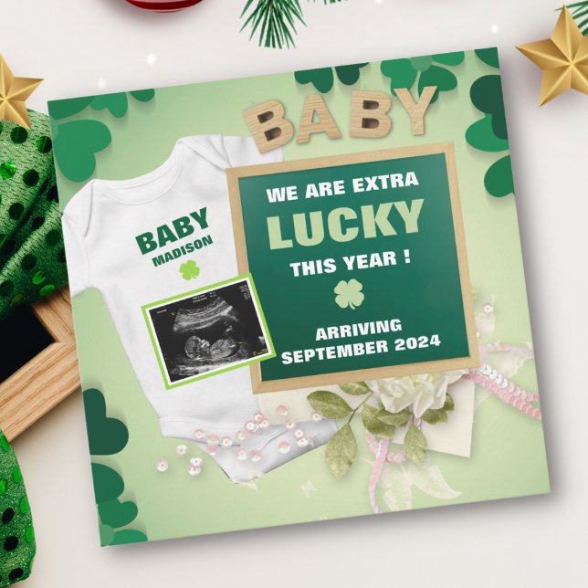 St Patrick's day Digital Pregnancy Announcement (Creator Uploaded)
