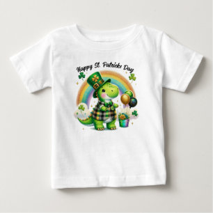 St. Patricks Day Dino Baby T-Shirt