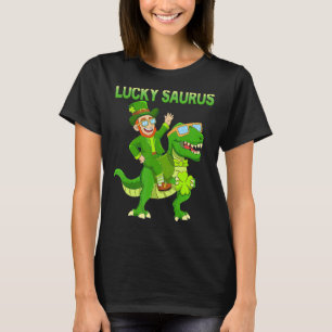 St Patricks Day Dinosaur Happy St Pat Trex Boys Gi T-Shirt