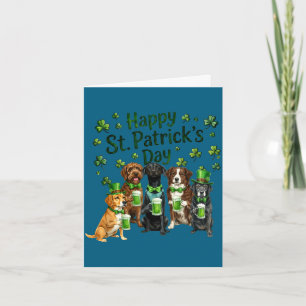 St patrick's day dog lovers squad card