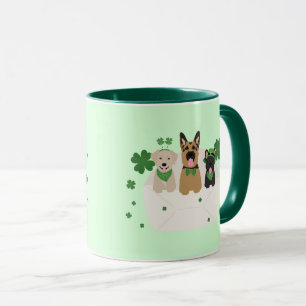 St Patricks Day Dog Mail Mug